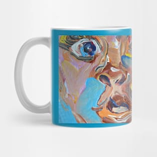 Abstract Expressionist Baby Face 408 Mug